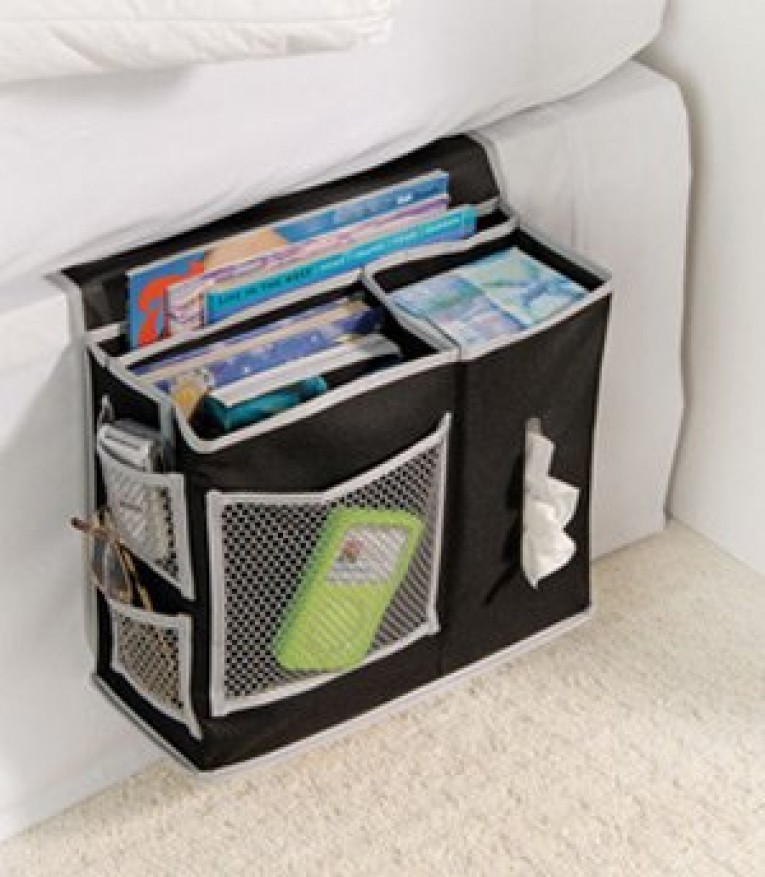 6 Pocket Bedside Caddy Storage College Dorm Essentials