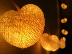 Heart Cotton Ball Lanterns